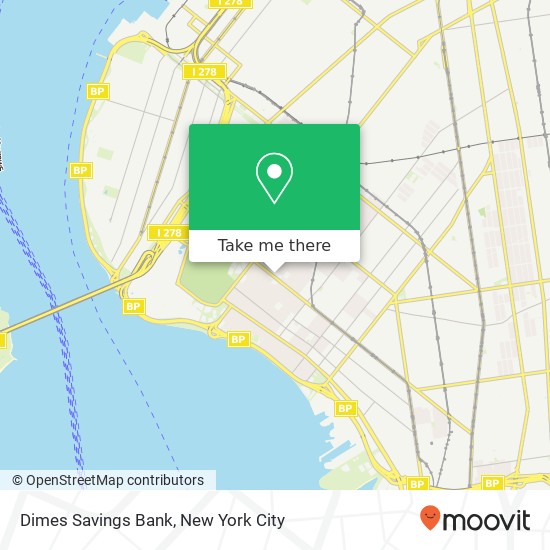 Dimes Savings Bank map