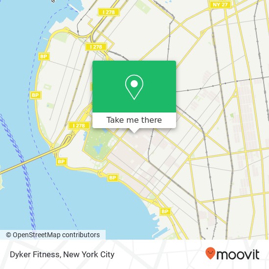 Mapa de Dyker Fitness