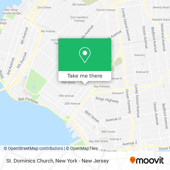 St. Dominics Church map