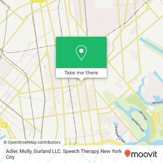 Adler, Molly, Gurland LLC. Speech Therapy map