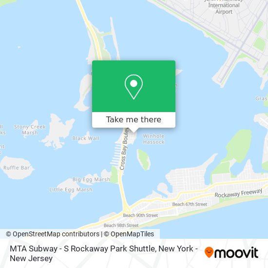 MTA Subway -  S Rockaway Park Shuttle map