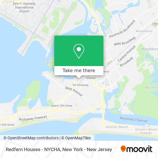 Mapa de Redfern Houses - NYCHA