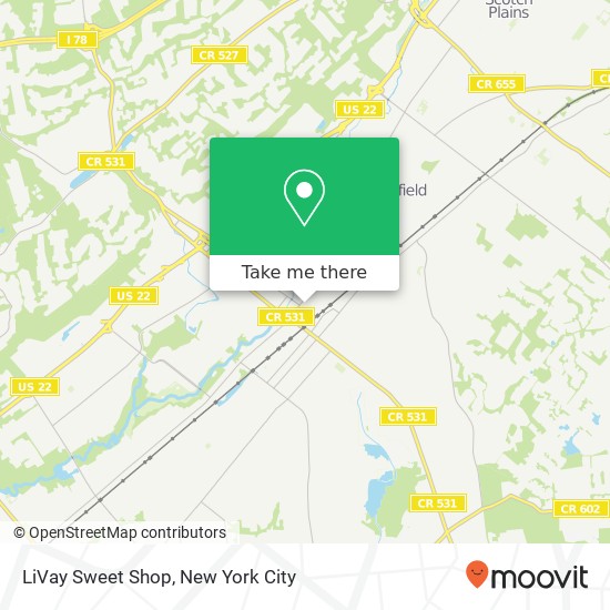 Mapa de LiVay Sweet Shop