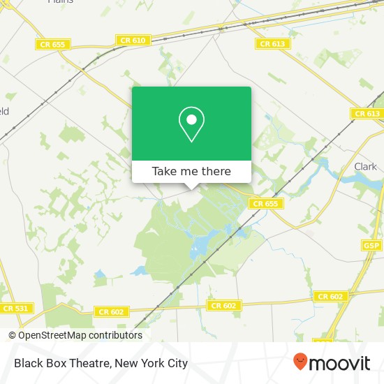 Mapa de Black Box Theatre