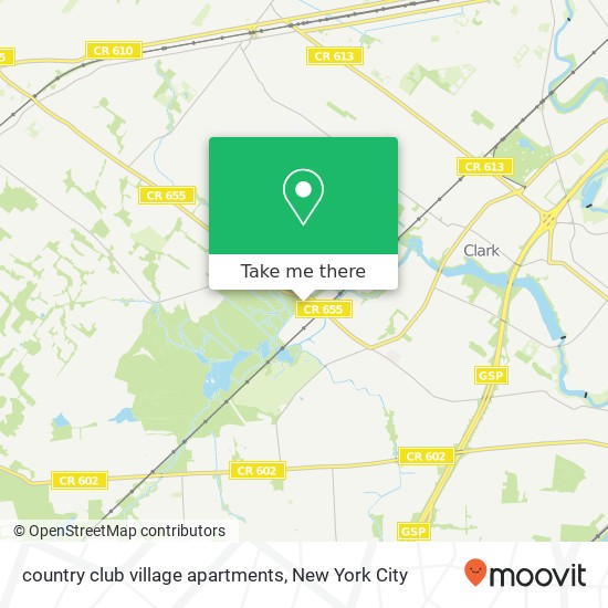 Mapa de country club village apartments