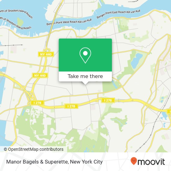 Mapa de Manor Bagels & Superette