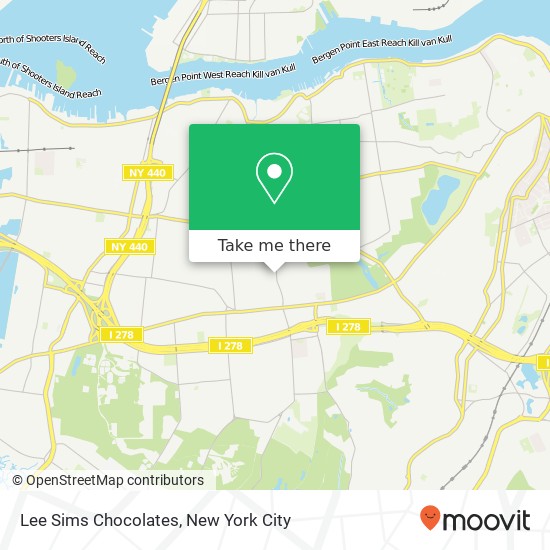 Mapa de Lee Sims Chocolates