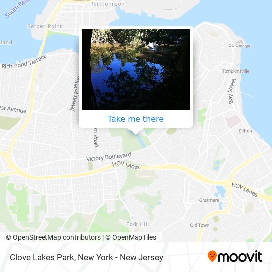 Clove Lakes Park map
