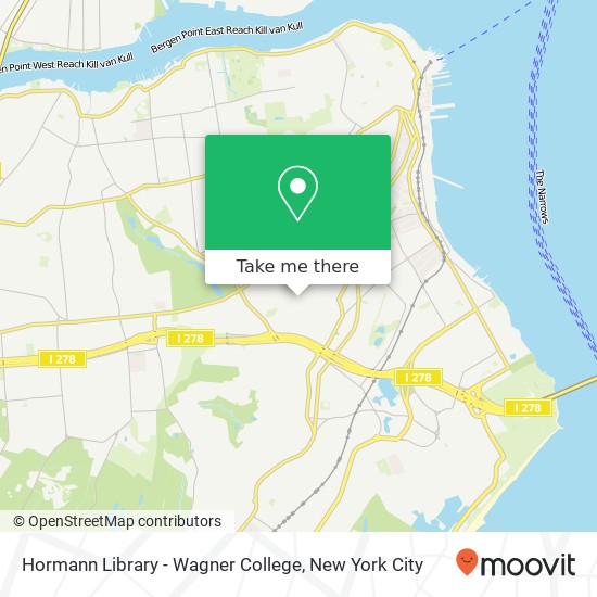 Mapa de Hormann Library - Wagner College