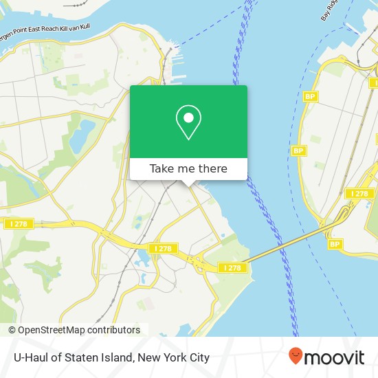 U-Haul of Staten Island map