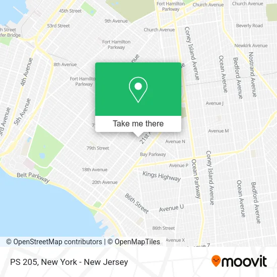 PS 205 map