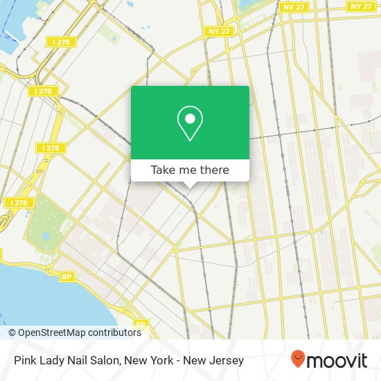 Pink Lady Nail Salon map