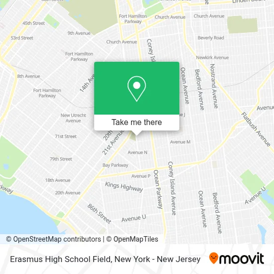 Erasmus High School Field map