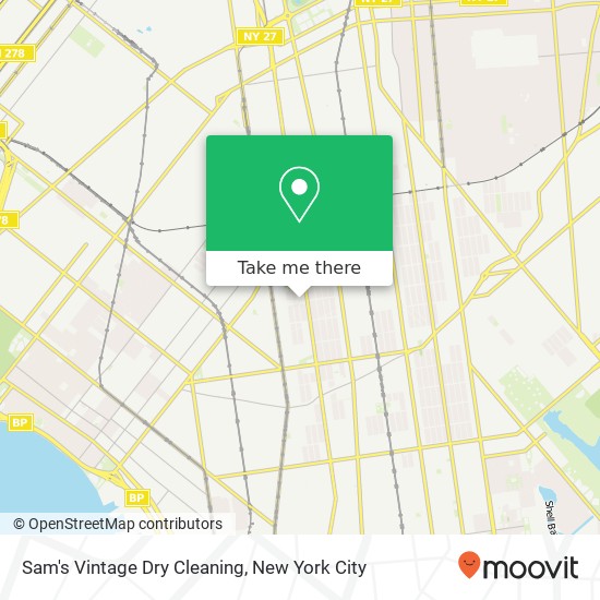 Sam's Vintage Dry Cleaning map