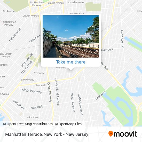 Mapa de Manhattan Terrace