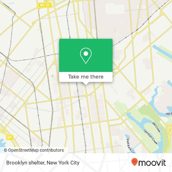 Mapa de Brooklyn shelter