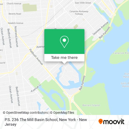 Mapa de P.S. 236 The Mill Basin School