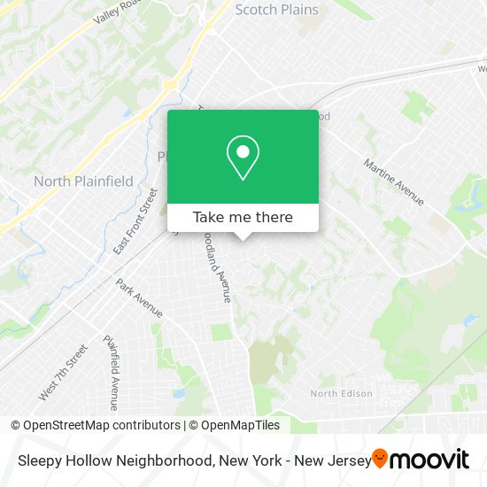 Mapa de Sleepy Hollow Neighborhood