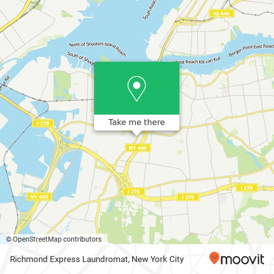 Richmond Express Laundromat map