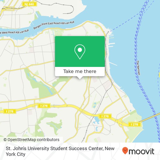 St. John's University Student Success Center map