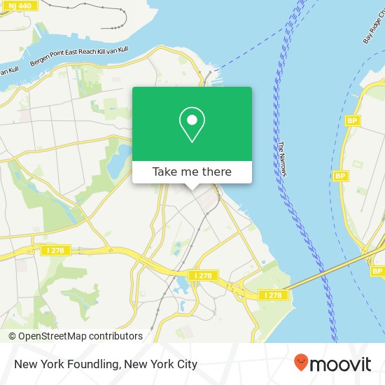 Mapa de New York Foundling