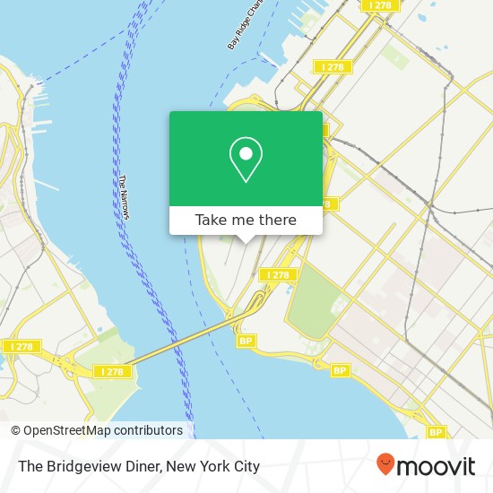 The Bridgeview Diner map