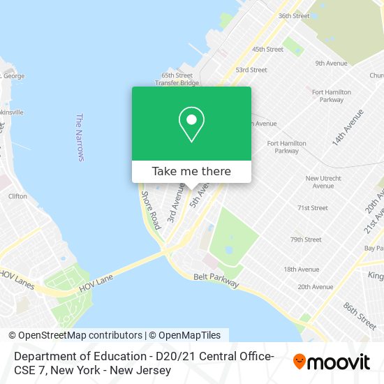 Department of Education - D20 / 21 Central Office-CSE 7 map