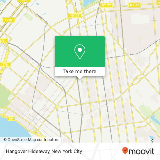 Hangover Hideaway map