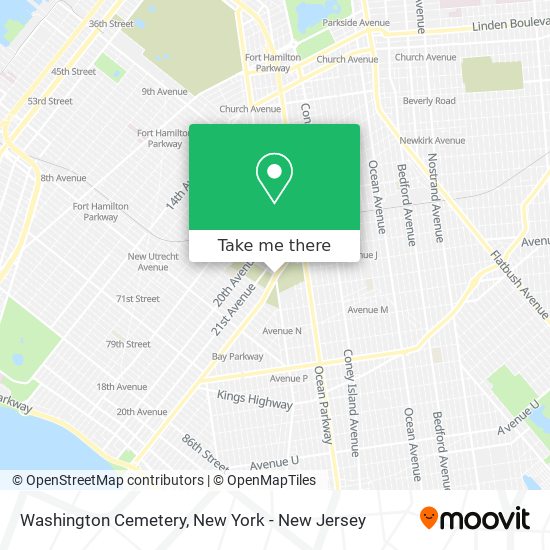 Mapa de Washington Cemetery