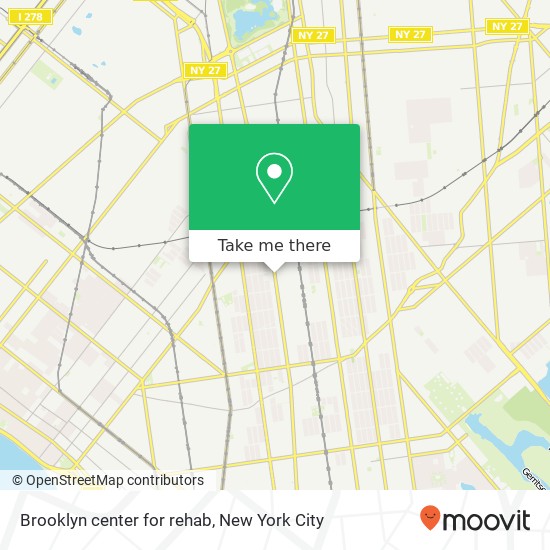 Brooklyn center for rehab map