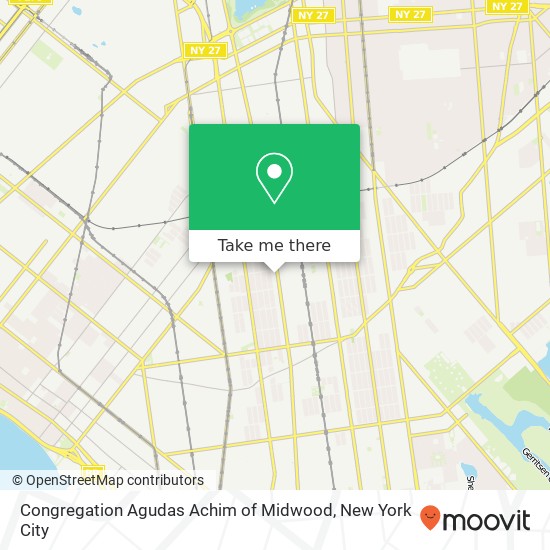 Congregation Agudas Achim of Midwood map