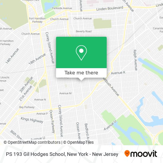 PS 193 Gil Hodges School map