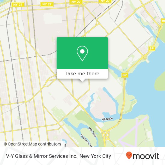 Mapa de V-Y Glass & Mirror Services Inc.