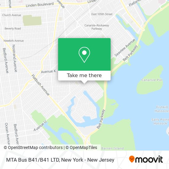 MTA Bus B41/B41 LTD map