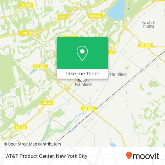 AT&T Product Center map