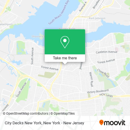 City Decks New York map