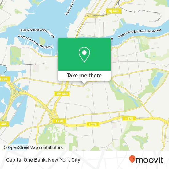 Capital One Bank map