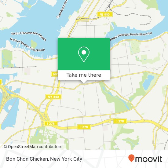 Mapa de Bon Chon Chicken