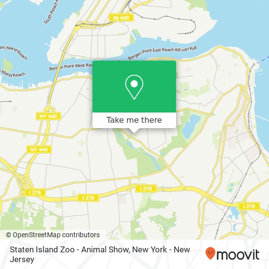 Staten Island Zoo - Animal Show map