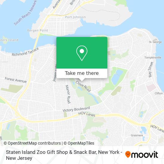 Staten Island Zoo Gift Shop & Snack Bar map