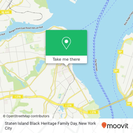 Staten Island Black Heritage Family Day map