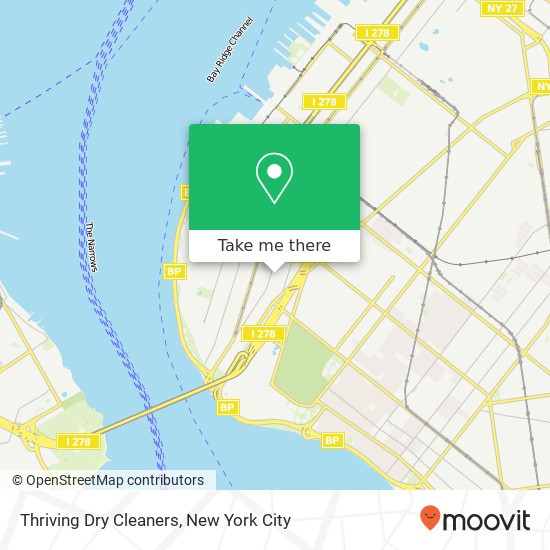 Thriving Dry Cleaners map