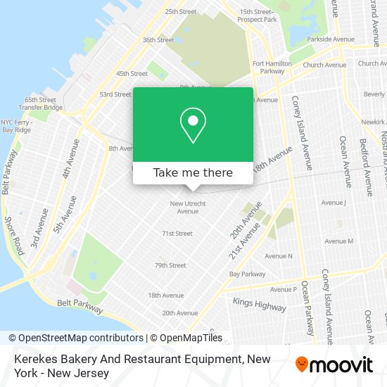 Kerekes Bakery And Restaurant Equipment map