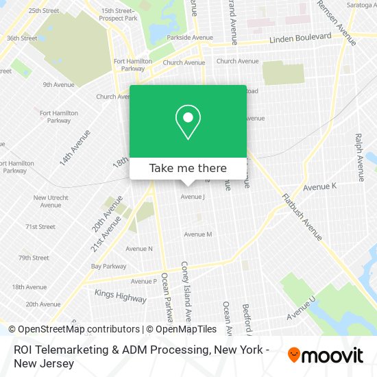 ROI Telemarketing & ADM Processing map