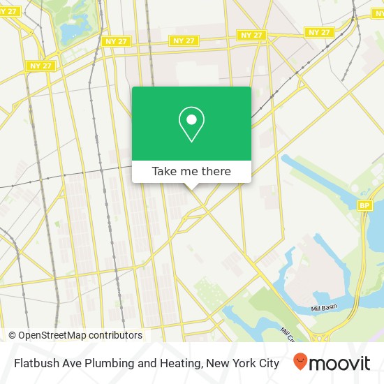Flatbush Ave Plumbing and Heating map