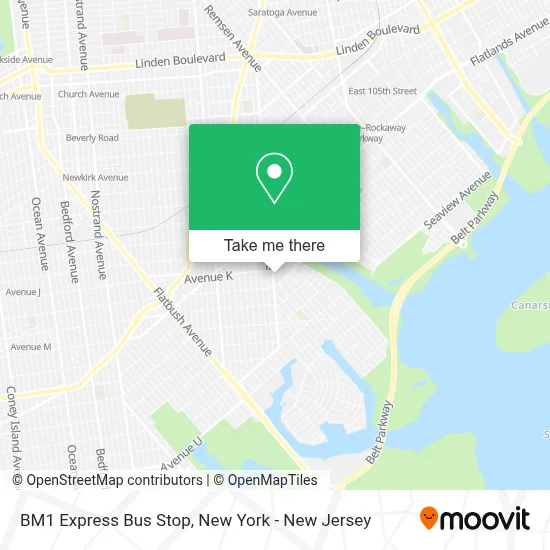 BM1 Express Bus Stop map