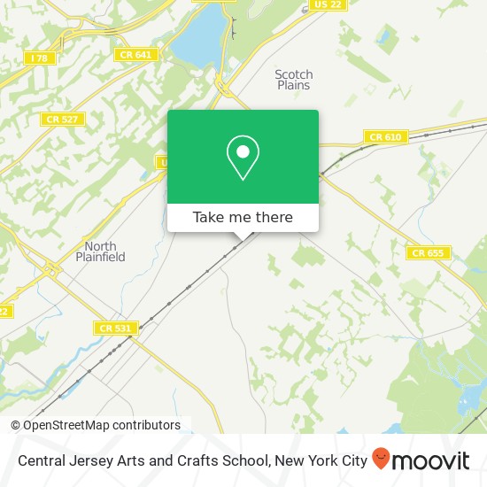 Central Jersey Arts and Crafts School map