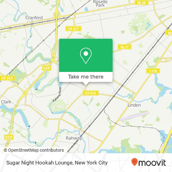 Sugar Night Hookah Lounge map