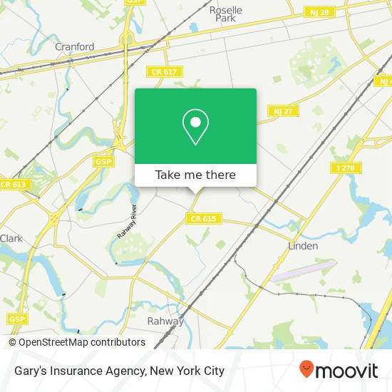 Mapa de Gary's Insurance Agency