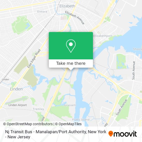 Mapa de Nj Transit Bus - Manalapan / Port Authority